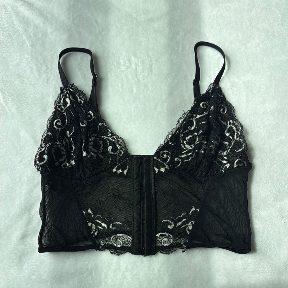 Elegant Black Lace Bralette
